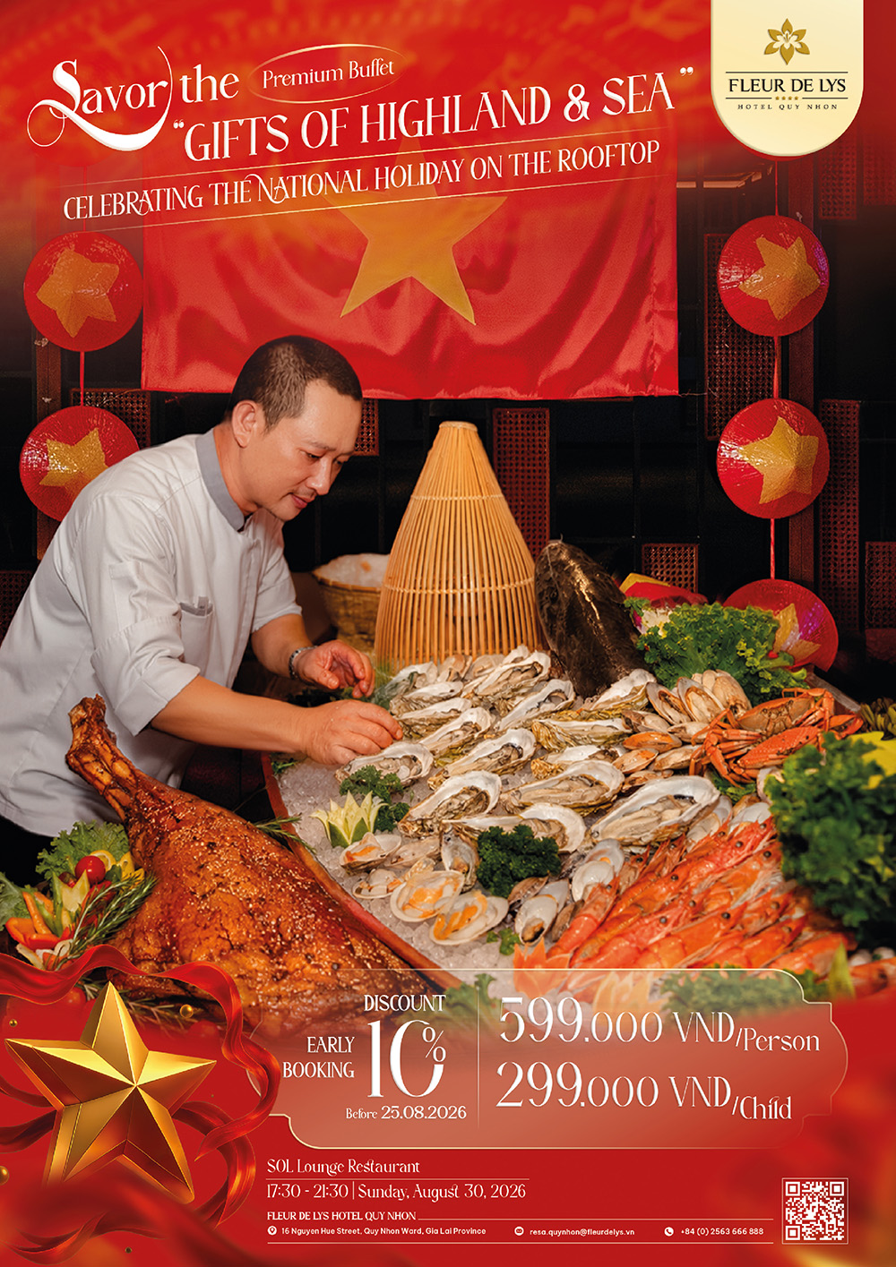 Buffet National Day 2/9 at 30.8 Sol Lounge