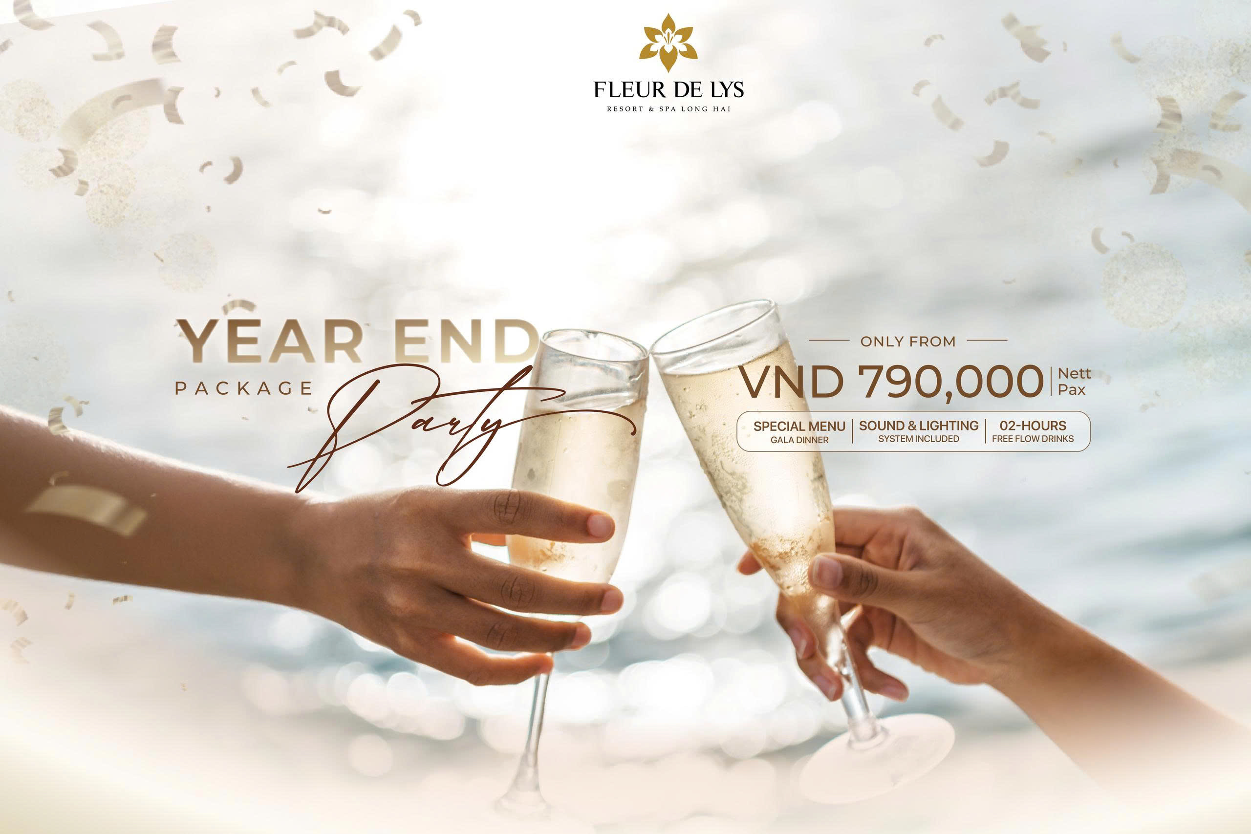 Tiệc Cuối Năm Bên Bờ Biển | Fleur de Lys Resort & Spa Long Hai